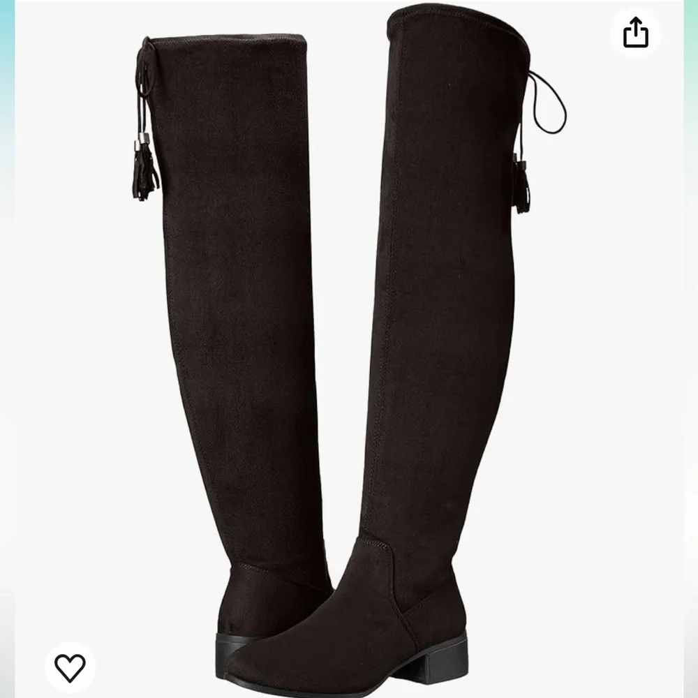 MADDEN GIRL Women's Prissley Riding Boot Black EUC 7.5 $100